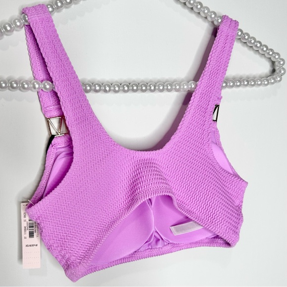 VS Pink Berry Gelato Ribbed Bikini Top - Picture 5 of 9